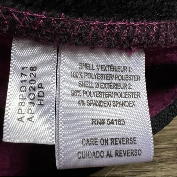 Marc New York Fuchsia Purple Black Heathered Full Zip Up Jacket Women's size M - Picture 6 of 8